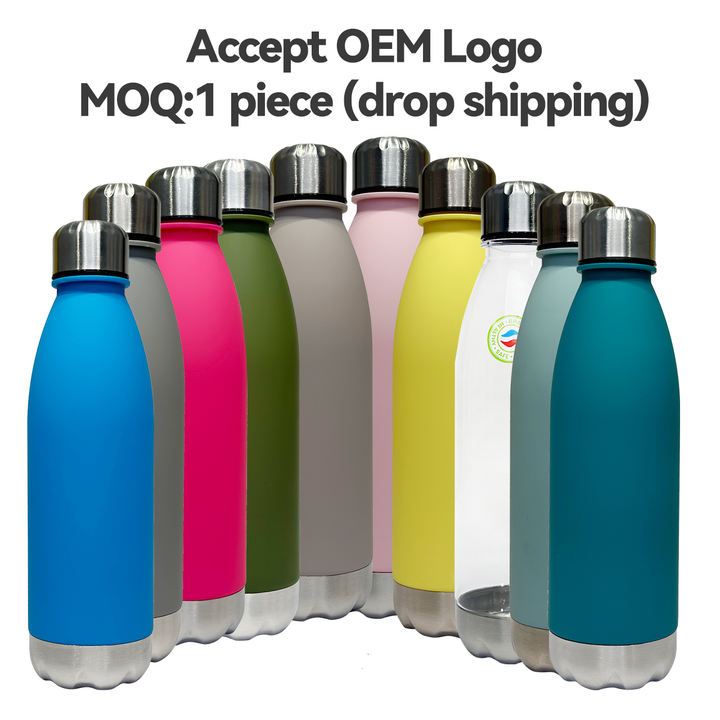 Unisex Stainless Steel cover  Reusable innovative Tritan bpa free Drinking Sport BPA Free Plastic Cola Gym Water Bottle Affordable Wholesale Services