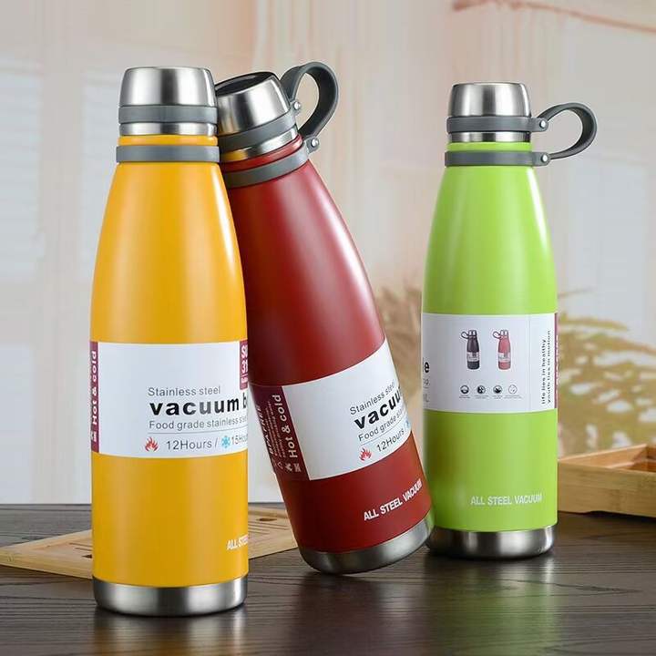 Vacuum Insulated Water Bottles Custom Logo Double Walled Cola Shape Reusable Thermos Stainless Steel China Sports Travel Bullet Factory to Consumer Hub