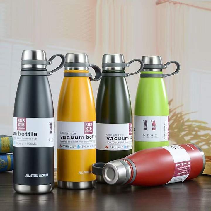 Vacuum Insulated Water Bottles Custom Logo Double Walled Cola Shape Reusable Thermos Stainless Steel China Sports Travel Bullet Factory to Consumer Hub