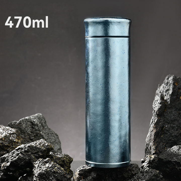 Wholesale 16oz Unisex Pure Titanium Flask Double Wall Thermal Insulation Direct Drinking Water Bottle Lid Business Gifts Factory to Consumer