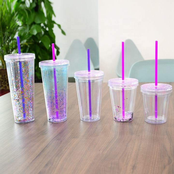 Wholesale 26oz/750ml Clear Acrylic Tumbler Double-Walled Europe Pre-Drilled Unisex Plastic Water Bottle Sport Business Great Manufacturing Solutions