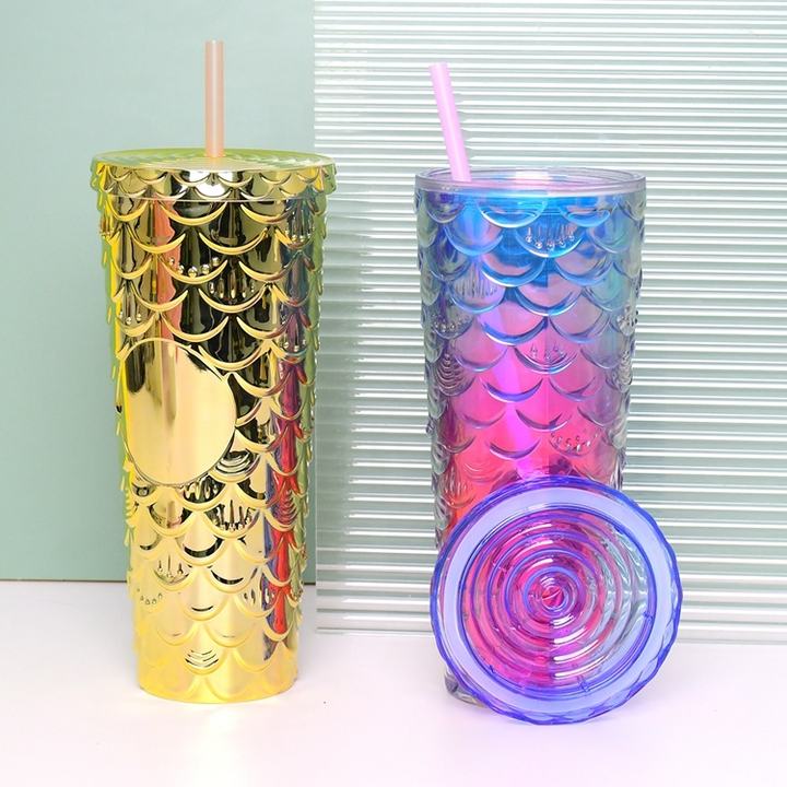 Wholesale 26oz/750ml Clear Acrylic Tumbler Double-Walled Europe Pre-Drilled Unisex Plastic Water Bottle Sport Business Great Manufacturing Solutions