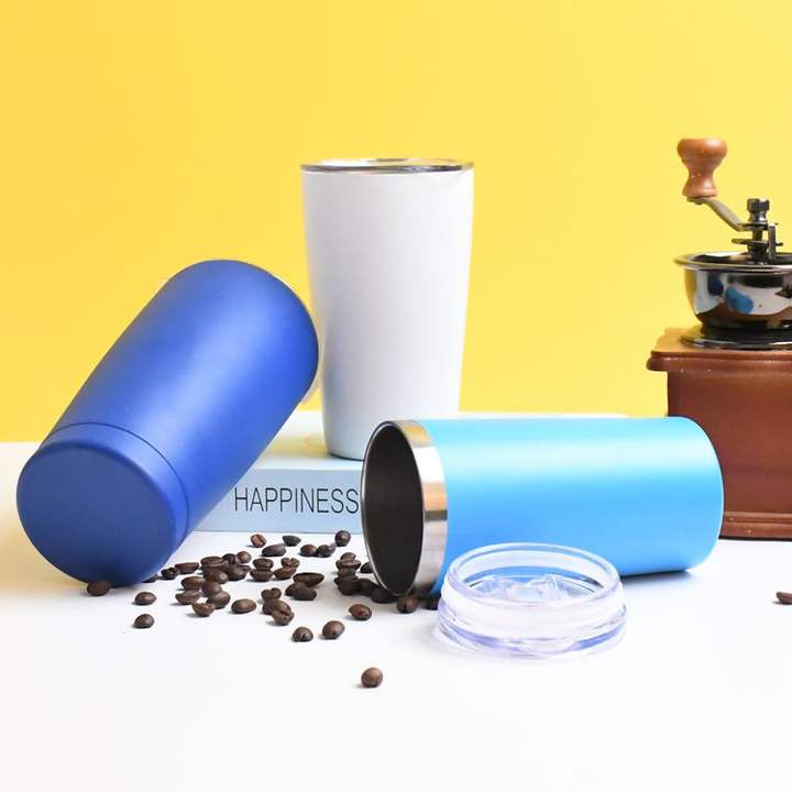 Wholesale 380ml/12oz water bottle 18/8 Stainless Steel Vacuum Insulated Travel Coffee Cup With Lid