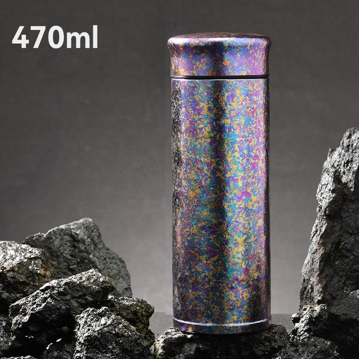 Wholesale 470ml Insulated Double Wall Titanium Unisex Water Bottle Custom Logo Direct Drinking Business Gift NEW Vacuum Flask China Industrial Supplier Chain