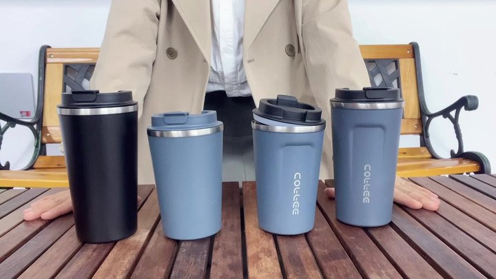 Wholesale Bulk Custom Logo Color 304 Stainless Steel Thermal Coffee Tumbler 380 ML 510 ML Coffee Cup Sublimation Mugs Thermos Export-Oriented Factory Wholesale