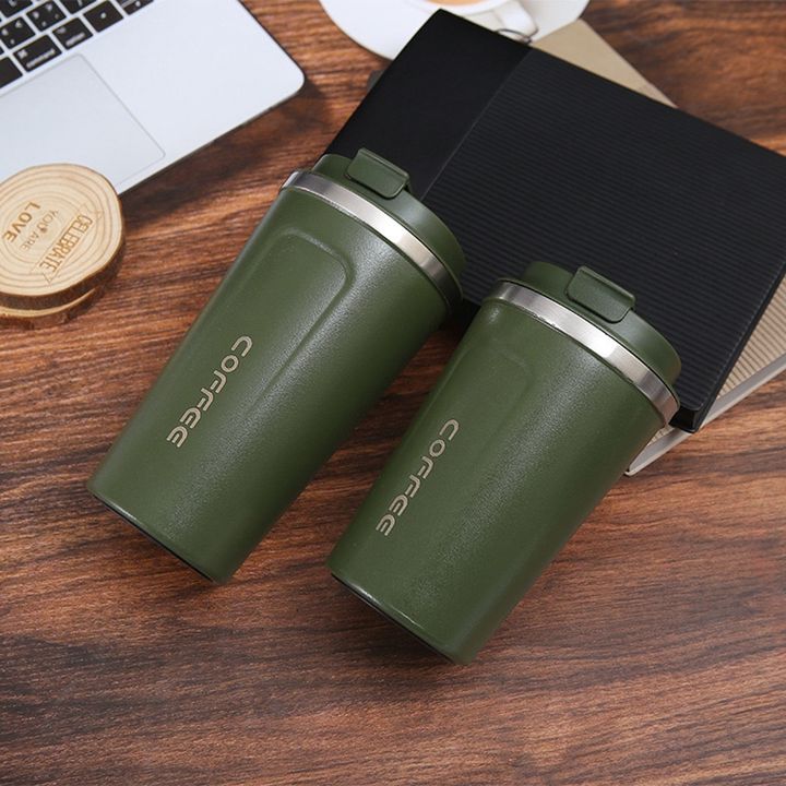 Wholesale Bulk Custom Logo Color 304 Stainless Steel Thermal Coffee Tumbler 380 ML 510 ML Coffee Cup Sublimation Mugs Thermos Export-Oriented Factory Wholesale