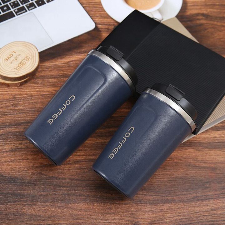 Wholesale Bulk Custom Logo Color 304 Stainless Steel Thermal Coffee Tumbler 380 ML 510 ML Coffee Cup Sublimation Mugs Thermos Export-Oriented Factory Wholesale