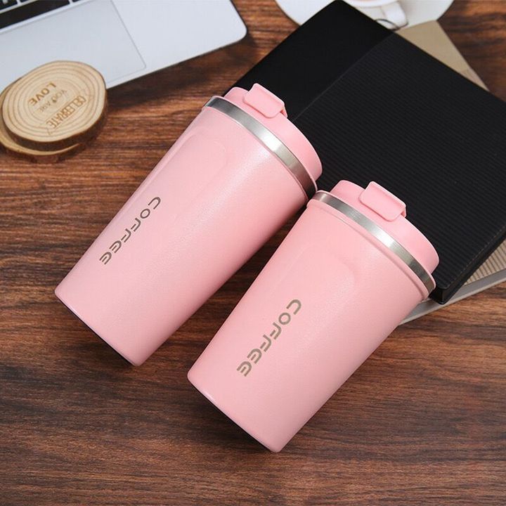 Wholesale Bulk Custom Logo Color 304 Stainless Steel Thermal Coffee Tumbler 380 ML 510 ML Coffee Cup Sublimation Mugs Thermos Export-Oriented Factory Wholesale