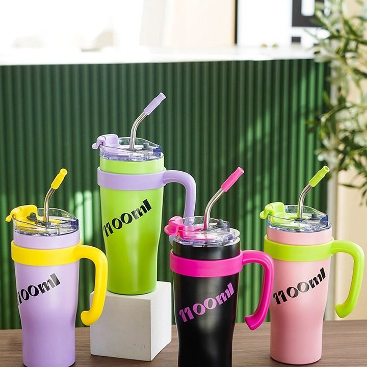 Wholesale Cheap High Quality Leak proof wide mouth custom logo and color outdoor Stainless Steel mug with Silent non-slip bottom