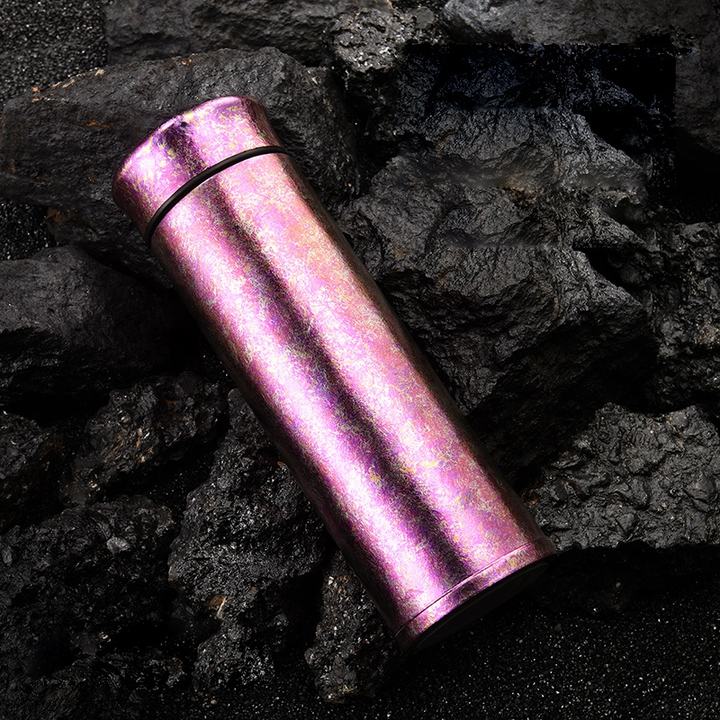Wholesale Custom Logo Direct Drinking Unisex Titanium Water Bottle Multicolor Insulated Double Wall Vacuum Flask Business Gift China Production Hub