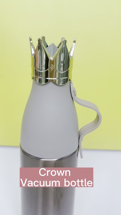 Wholesale Customized 240ml Gifts Drinking Bottle Portable Double Wall Stainless Steel Insulated Water Bottle with Crown Wholesale B2B Pricing Outlet