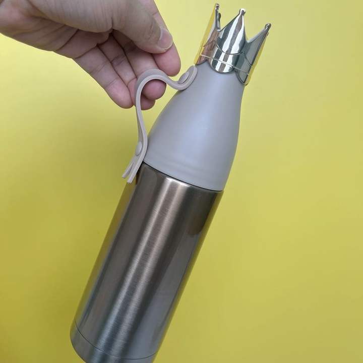 Wholesale Customized 240ml Gifts Drinking Bottle Portable Double Wall Stainless Steel Insulated Water Bottle with Crown Wholesale B2B Pricing Outlet
