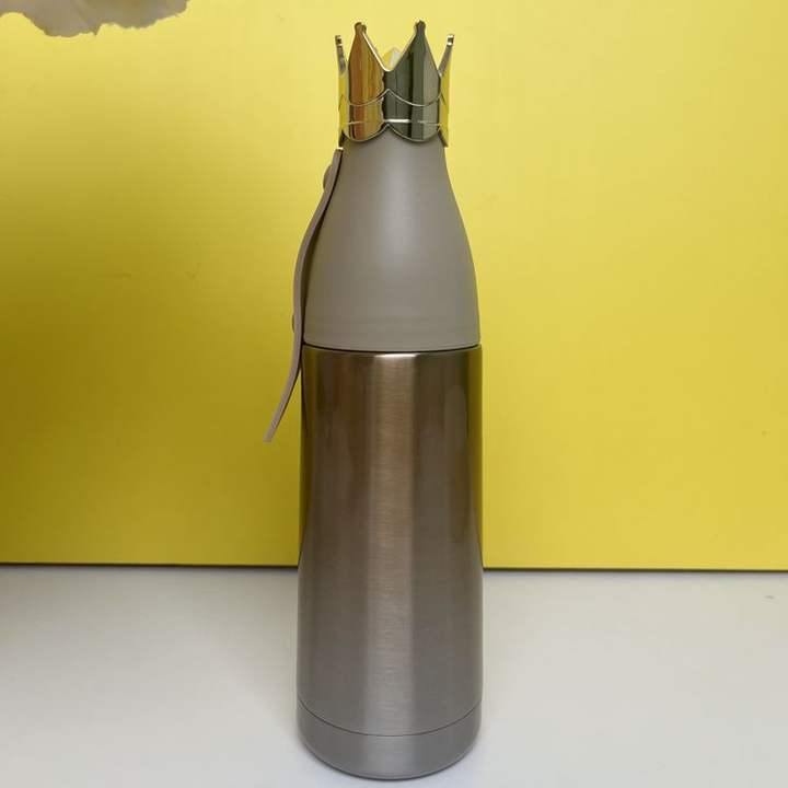 Wholesale Customized 240ml Gifts Drinking Bottle Portable Double Wall Stainless Steel Insulated Water Bottle with Crown Wholesale B2B Pricing Outlet