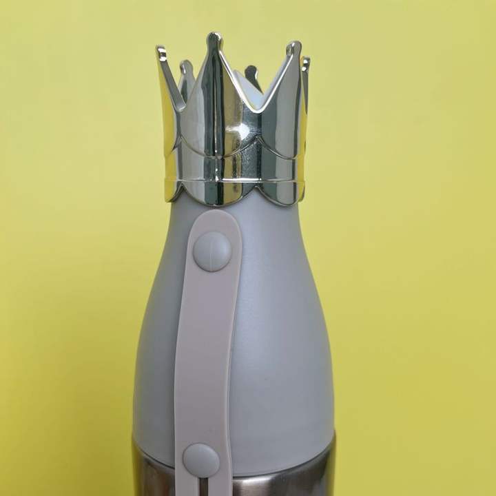 Wholesale Customized 240ml Gifts Drinking Bottle Portable Double Wall Stainless Steel Insulated Water Bottle with Crown Wholesale B2B Pricing Outlet