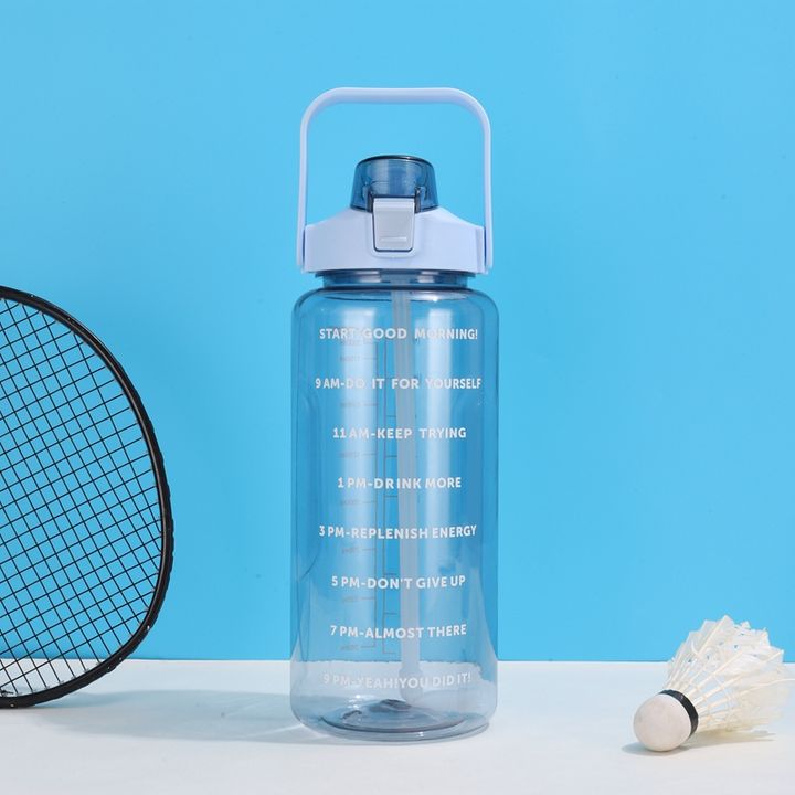 Wholesale Customized Bpa Free Plastic Eco Friendly Gym Water Bottle 2 Liter Sport Water Bottle