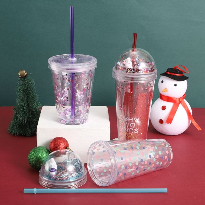 Wholesale Drinkware Tumblers Party Bpa Free Custom Iced Coffee Cup Mug Cartoon Double Wall plastic tumblers Manufacturer and Supplier Solutions