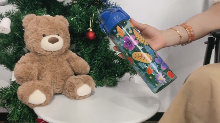 Wholesale Factory Direct Supply Creative Ice Cream Summer Cold Drink Cup Double Plastic double wall cup mug  with straw Industrial Supplier Supply