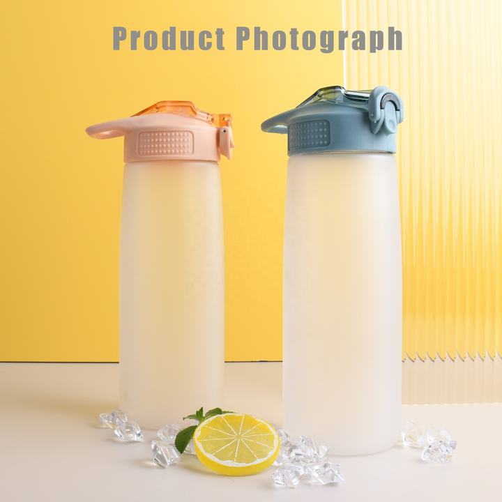 Wholesale Matte Color Bounce Cover Plastic Water Bottle 700 Ml New Product Mountain Plastic Water Bottle Industrial Production