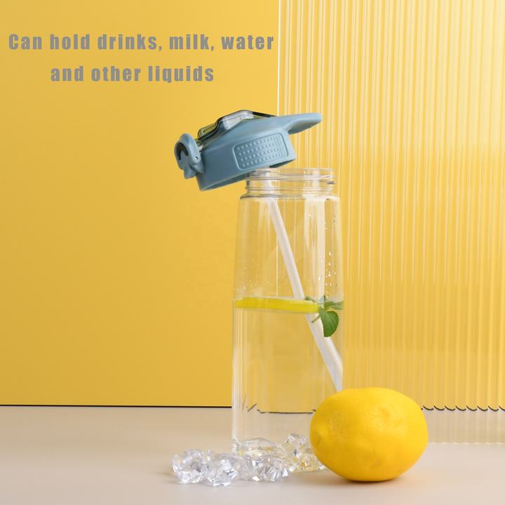 Wholesale Matte Color Bounce Cover Plastic Water Bottle 700 Ml New Product Mountain Plastic Water Bottle Industrial Production
