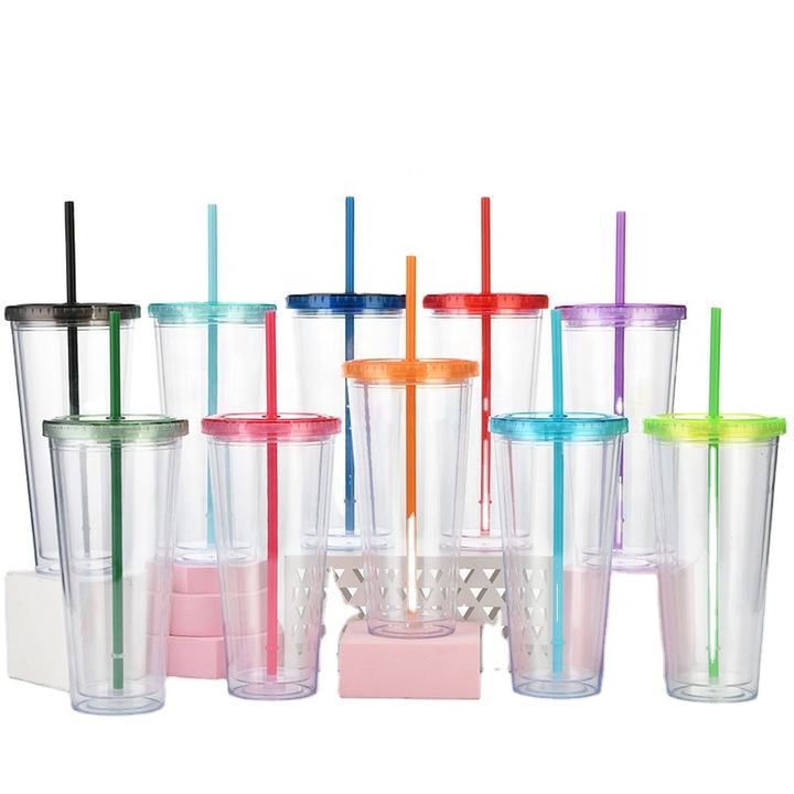 Wholesale Price Cold Drink Cup Water Cup Customized Plastic Double Wall Tumbler Cup Stainless Steel Unisex Modern Yongkang China Wholesale Factory