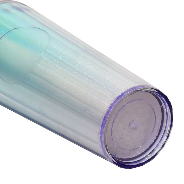Wholesale Reusable acrylic customized logo cold Drink studded Tumbler Double Walled Insulated plastic Cup With Crystal Dome Lid China Factory Direct Production