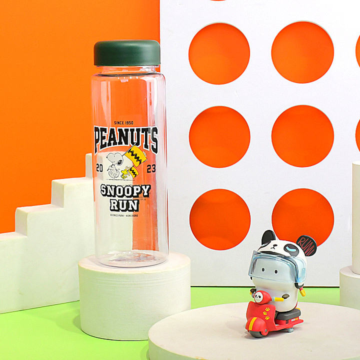 Wholesale price LOW MOQ kids light bpa free OEM round fruits plastic water bottle 500ml transparent with scale Bulk Orders