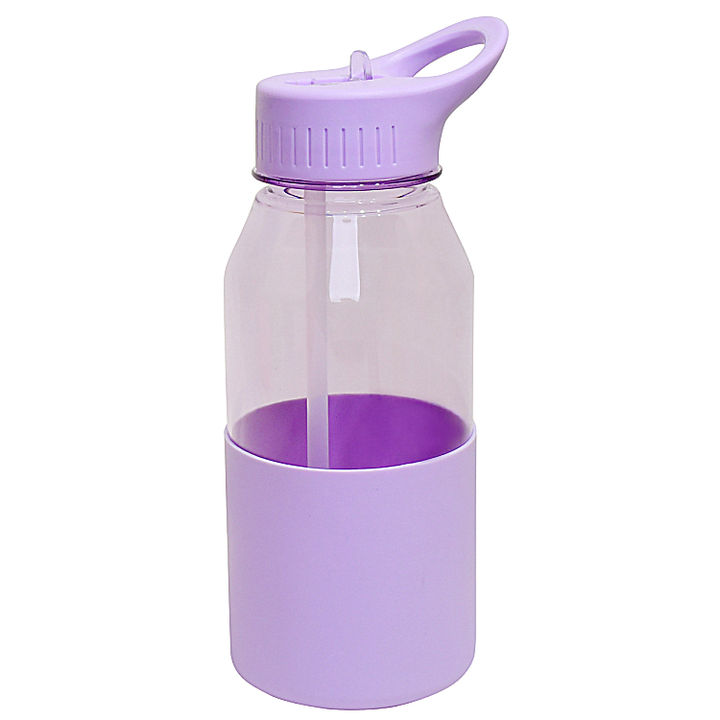 High-quality customized blue handle 1 litre travel camp hydration water bottles with silicone case and straw lid Manufacturing Services Solutions