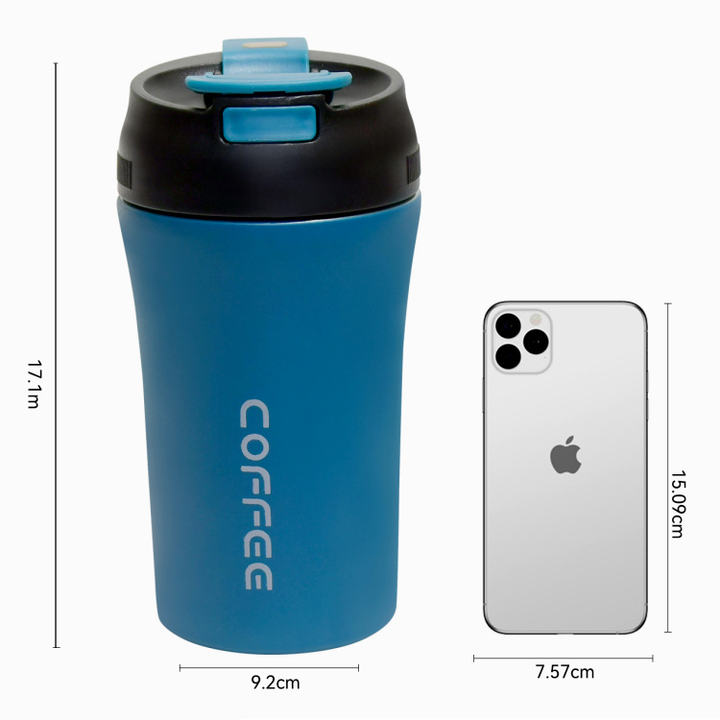 Office and outdoor custom logo color double wall vacuum cup stainless steel coffee  tumbler with straw Industrial Wholesale Custom Solutions