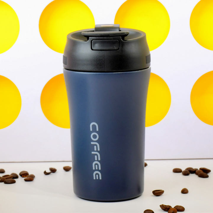 Office and outdoor custom logo color double wall vacuum cup stainless steel coffee  tumbler with straw Industrial Wholesale Custom Solutions