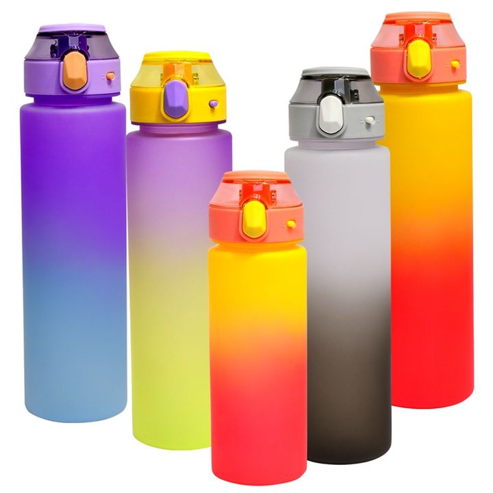 Wholesale 32oz/1L BPA Free custom Leakproof plastic transparent sport water bottle for Fitness Sports & Outdoors Trade Factory Direct