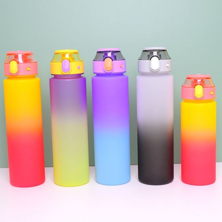 Wholesale 32oz/1L BPA Free custom Leakproof plastic transparent sport water bottle for Fitness Sports & Outdoors Trade Factory Direct