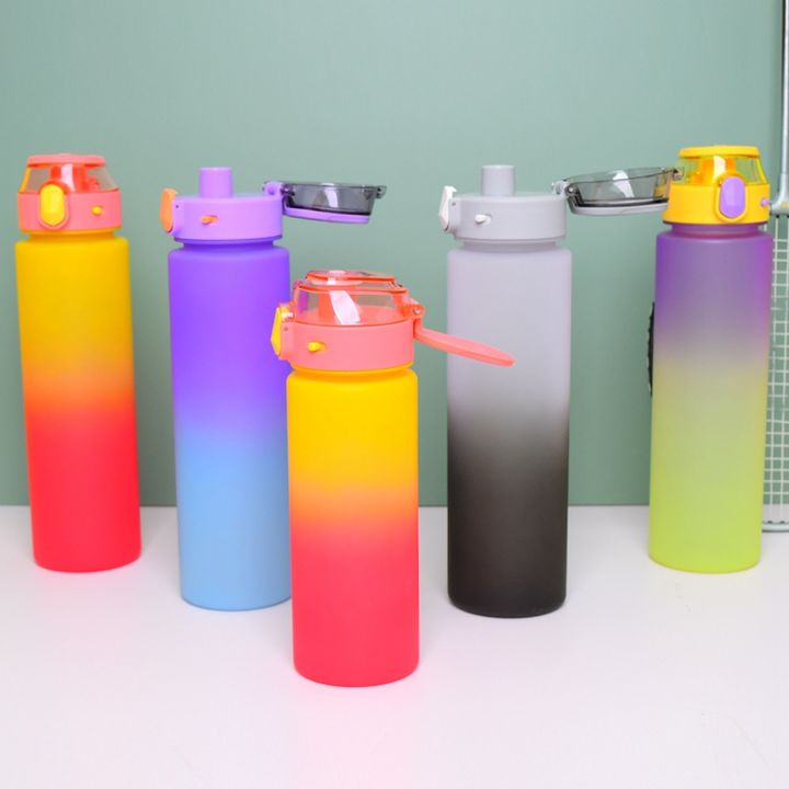 Wholesale 32oz/1L BPA Free custom Leakproof plastic transparent sport water bottle for Fitness Sports & Outdoors Trade Factory Direct