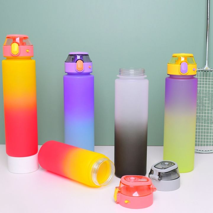 Wholesale 32oz/1L BPA Free custom Leakproof plastic transparent sport water bottle for Fitness Sports & Outdoors Trade Factory Direct