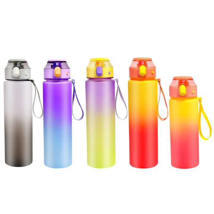 wholesale BPA Free Leakproof Wide Mouth Flip Top Cover drinkware 32OZ/1000ml transparent sport water bottle with custom logo