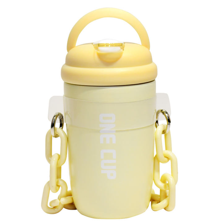 Wholesale Cheap custom New Product Cute Eco-Freindly gift cup thermos  stainless steel coffee mug with straw and handle Manufacturing Solutions