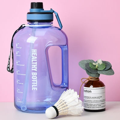 Wholesale Classic big Outdoor Big capacity Sports Portable Water Bottle With Straw and motivational Time Marker China Supplier B2B