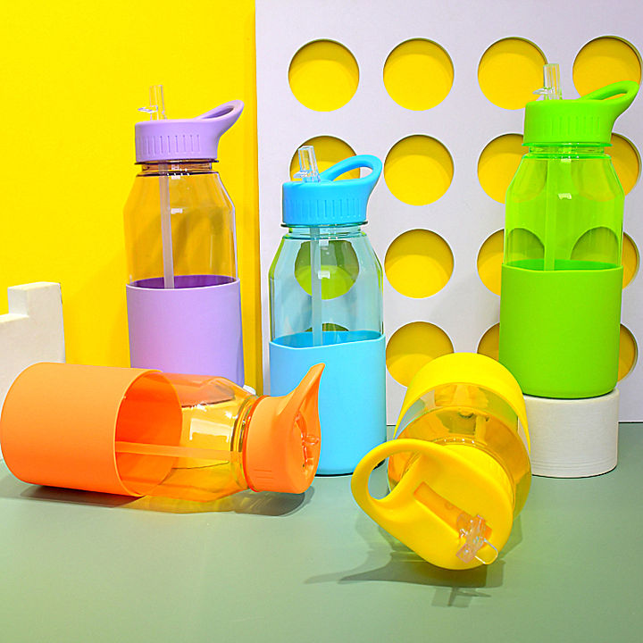Wholesale OEM/ODM 32OZ/1L eco friendly customized rainbow color bpa free Fitness motivational plastic Sport water bottles Wholesale Manufacturer