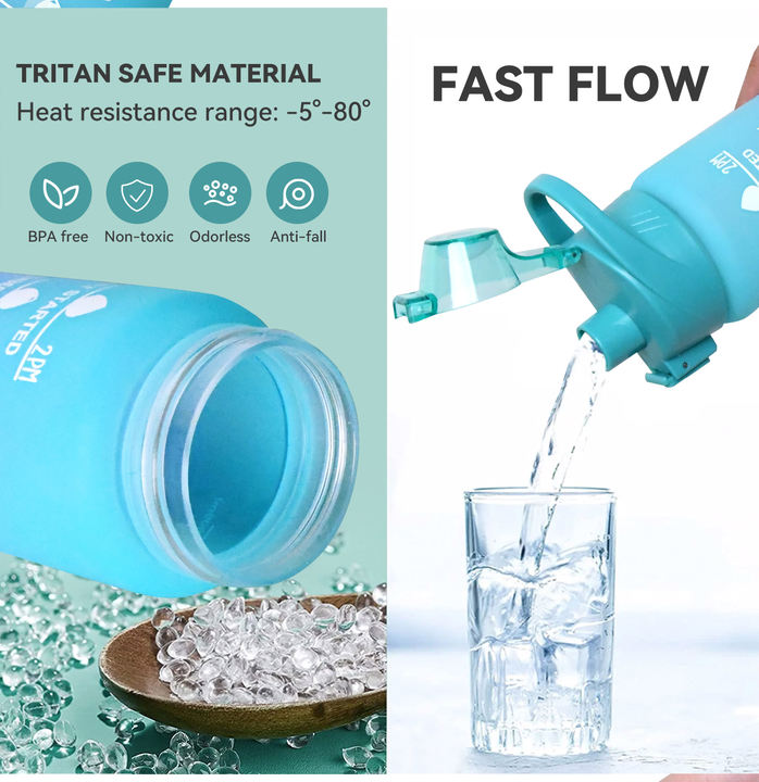 Wholesale drinkware 1L Capacity Workout Plastic Drinking Gradient Fitness Oem Gym Sports bpa free sports water bottles for kids Export-Oriented Factory