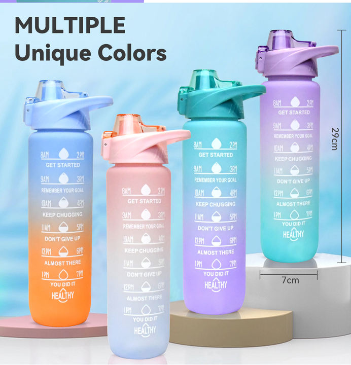 Wholesale drinkware 1L Capacity Workout Plastic Drinking Gradient Fitness Oem Gym Sports bpa free sports water bottles for kids Export-Oriented Factory