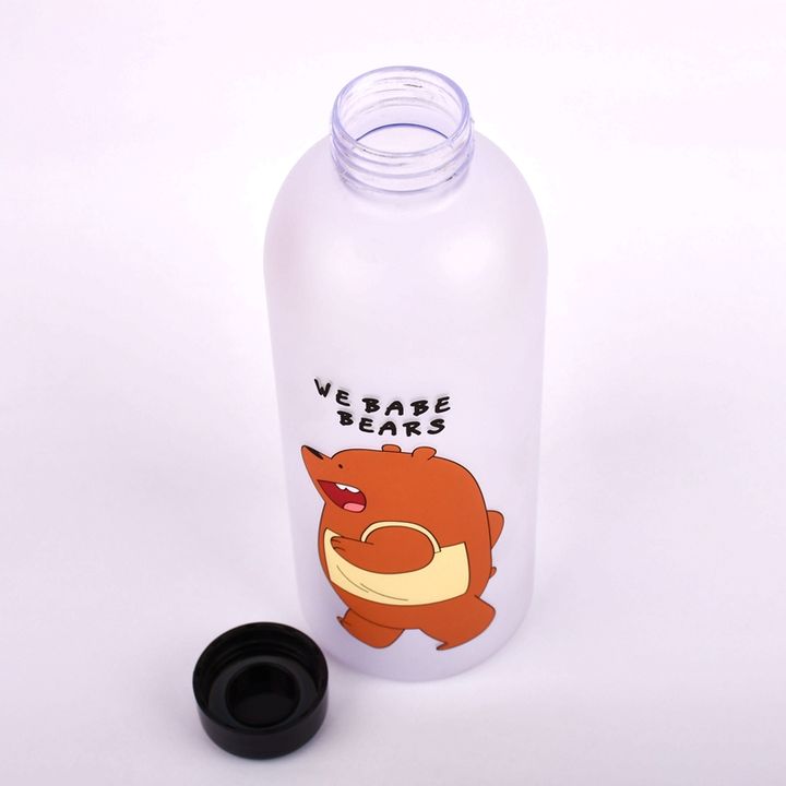 Wholesale price 350ml cheap plastic drinkware BPA Free outdoor school kids water bottle cartoon custom logo drinking bottles Industrial Supplier Supply