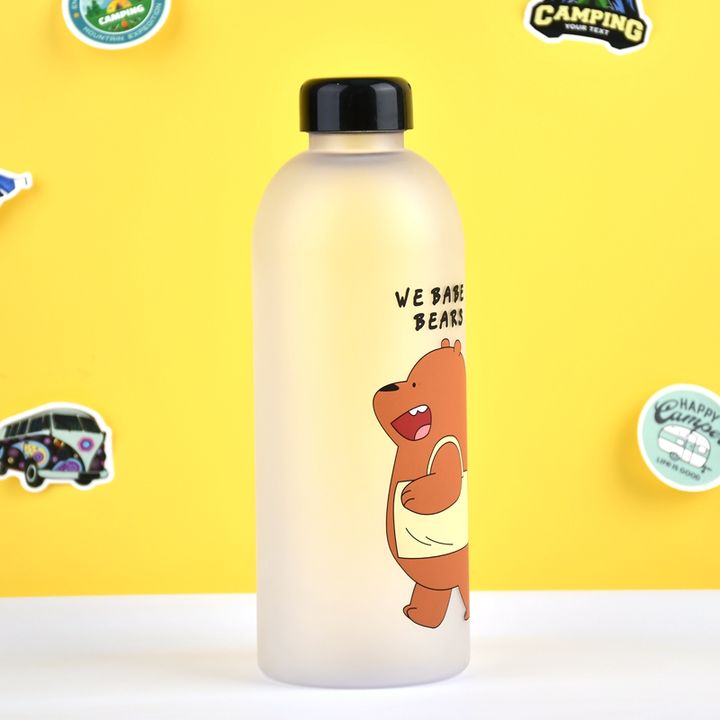 Wholesale price 350ml cheap plastic drinkware BPA Free outdoor school kids water bottle cartoon custom logo drinking bottles Industrial Supplier Supply