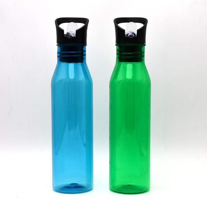 Wholesale price 700ml food grade custom logo and logo plastic clear fitness sports water bottle with handle lid Low-Cost Manufacturing Hub