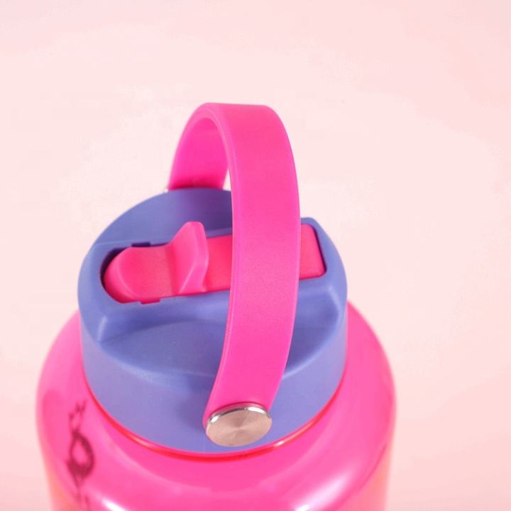 Wholesale price Big capacity 50oz /1500ml  Bpa Free Plastic Sports Gym Water Bottle With Handgrip and straw China Bulk Supplier Customization
