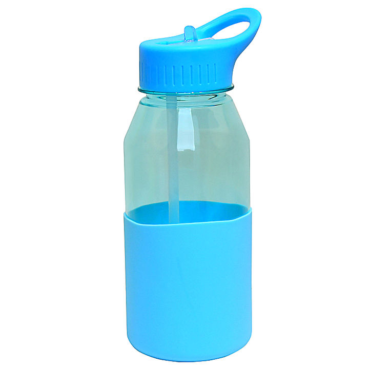 Wholesale price OEM/ODM Food grade botella de agua 1litre Drinkware sport water bottle with silicone case and straw lid Manufacturing Services Solutions