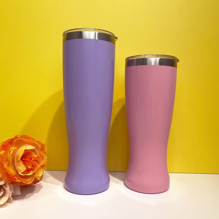 Wholesale price double wall coffee travel mug beer mug 20oz/30oz Stainless steel vase tumbler with lid Export-Oriented Factory