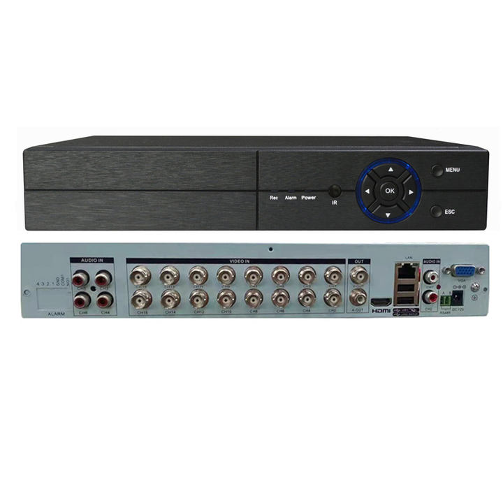 Face Detection Analog AHD DVR 16CH 5MP Video 6CH Audio Support 2 Hard Drive