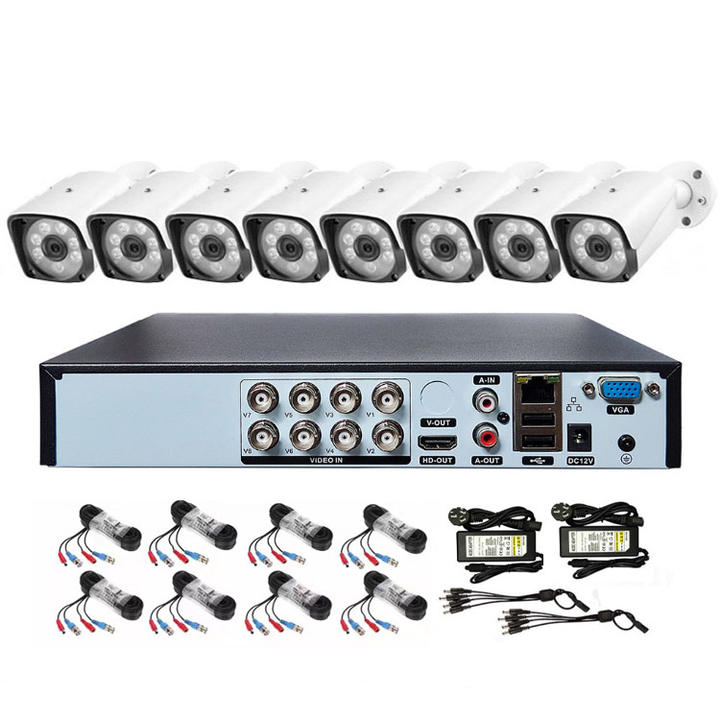 Face Detection Analog CCTV System 8MP AHD Camera 4K 8CH DVR Set