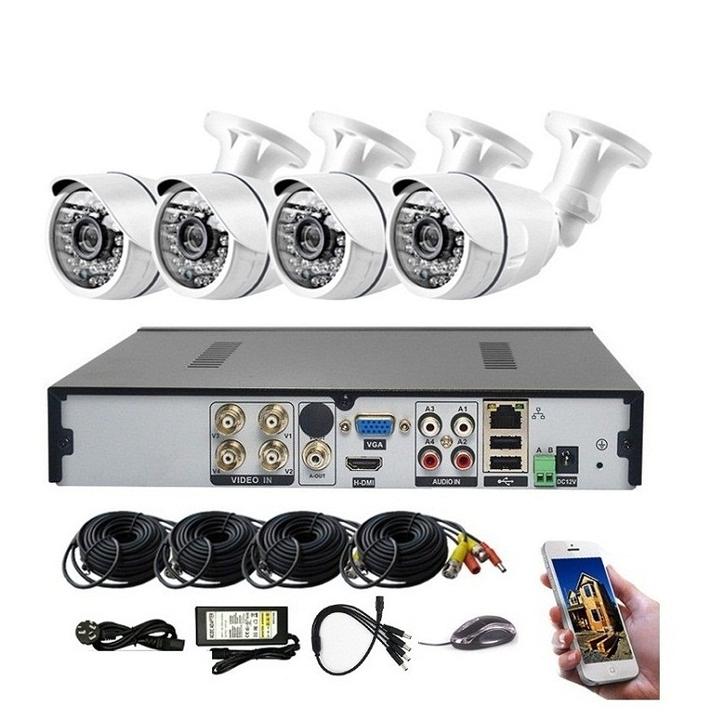 Good Price 4ch 5MP Economic H.264 DVR System Support Mobile Phone View CCTV Security Recordable Camera System