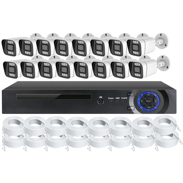 Good Quality 16 Channels  4MP CCTV Digital Camera POE NVR KIT System