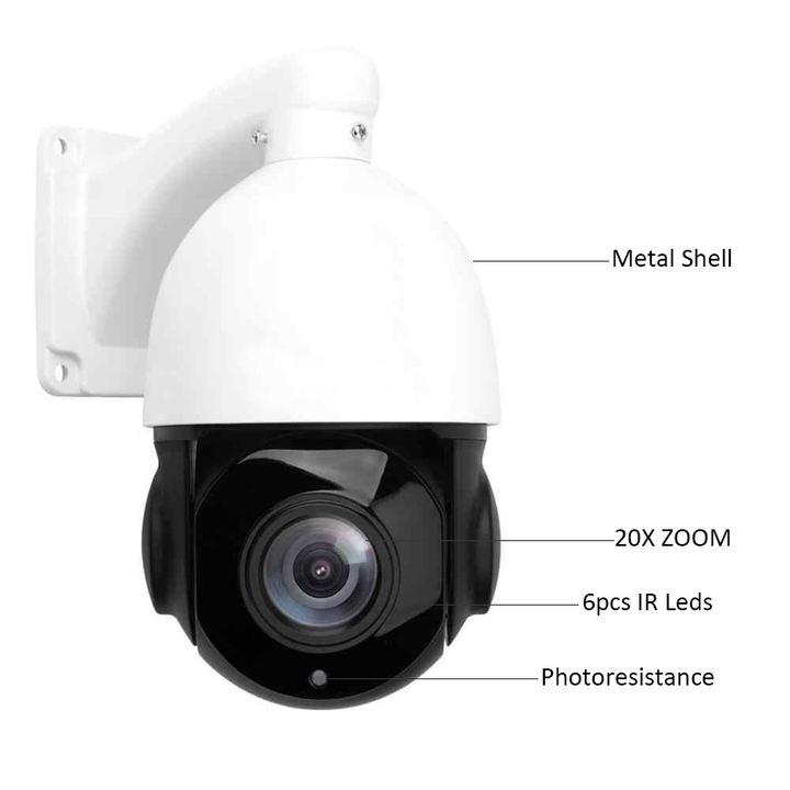 HD 1080P Waterproof 5MP 360 Analogue PTZ Camera Profesional 20X